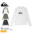 《今だけ！店内全品ポイントアップ》クイックシルバー ラッシュガード キッズ ALL TIME LR YOUTH QUIKSILVER KLY241021 ウェットスーツ トップス 長袖 サーフィン サーファー ビーチウェア【ゆうパケット配送】