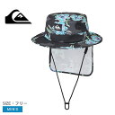 クイックシルバー ハット メンズ WR UV WATER BEACH HAT PRT QUIKSILVER QSA251711 帽子 ぼうし バケハ ロゴ 紫外...