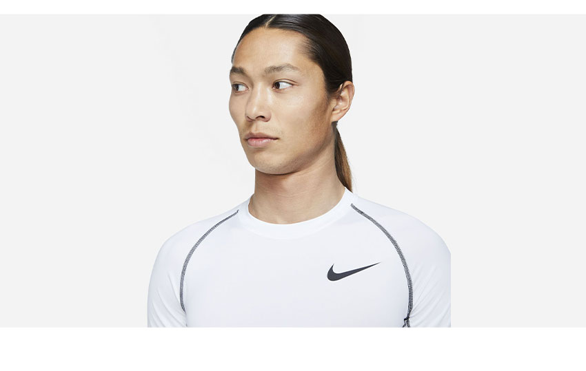 【ゆうパケット配送】ナイキ ナイキ プロ Dri FIT トップ 長袖シャツ NIKE メンズ DD1991 100 ホワイト 白 トップス 長袖 アパレル ウェア スポーツ トレーニング 運動 通気性 シンプル ブランド ジム ランニング インナー スポーツウェア 誕生日 プレゼント ギフト