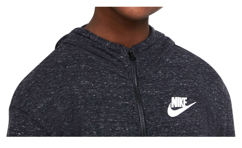 ナイキ YTH ガールズ NSW L/S ジャージ フルジップ フーディ パーカー NIKE キッズ ジュニア 子供 DA1124 ブラック 黒 女の子 子ども ウエア アウター ブランド スポーツ ランニング トレーニング 運動 人気 定番 習い事 長袖 誕生日 プレゼント ギフト