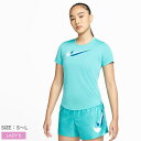 【ネコポス配送】ナイキ トップス レディース DF スウッシュ ラン S/S トップ NIKE DD6479 ウエア ドライフィット DRY-FIT スポーツウエア ランニング トレーニング ジム 半袖 ブランド クルーネック シンプル スポーツ ブルー 青 国内正規品 |shn|(4)