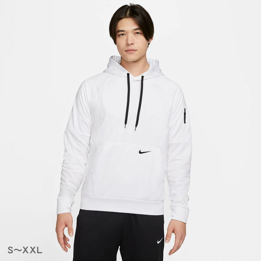 《今だけ！店内全品ポイントアップ》ナイキ パーカー メンズ Therma-FIT メンズ プルオーバー フィットネスパーカー NIKE Therma-FIT Men 039 s Pullover Fitness Hoodie DQ5402 100 ロゴ ブランド トップス 長袖 プルオーバー カジュアル 運動 スエット スウェット