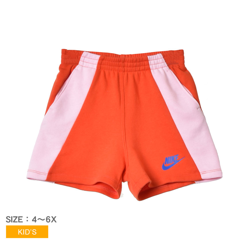 ナイキ ショートパンツ キッズ ジュニア 子供 VALENTINES DAY FT SHORT NIKE 36K589 ショーツ 短パン パンツ 女の子 男の子 レッド 赤