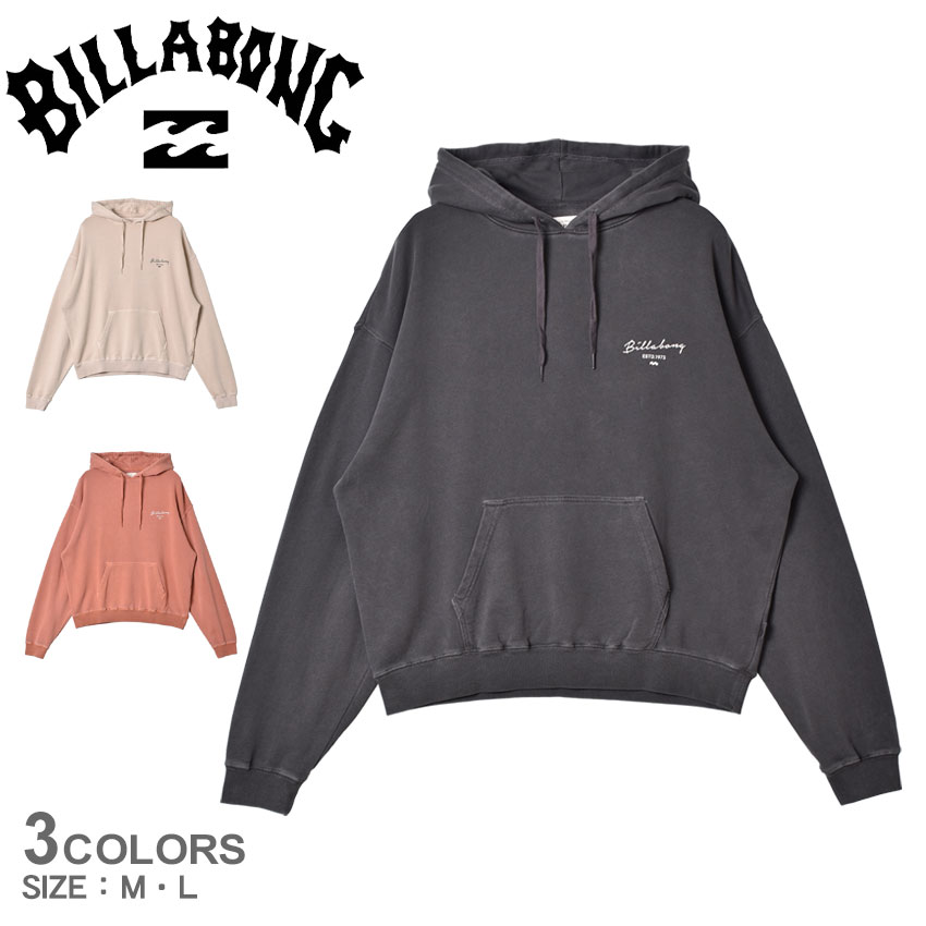 ビラボン BALOON SLV SWEAT PAR パーカー BILLABONG レディース BB014012 ホワイト 白 グレー オレンジ トップス プルオーバーパーカー スウェット スエット ブランド ストリート シンプル カジュアル アウトドア 長袖