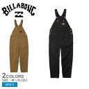 【5/10限定！最大全額Pバック★要エントリー】ビラボン ボトムス メンズ 【A/Div.】 ADIV WORK OVERALL ロングパンツ BILLABONG BC012707 ロング丈 オーバーオール ワイド ストリート サーフ シンプル ロゴ カジュアル ブランド アウトドア キャンプ ブラック 黒 ブラウン