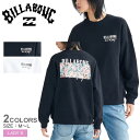 ビラボン トレーナー レディース PATTERN ロゴ スウェット クルー トレーナー BILLABONG BF013001 ウエア トップス スエット スウェ...