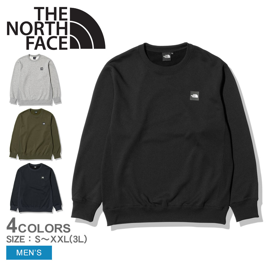 【今だけクーポン配布中】ザ ノースフェイス 長袖Tシャツ メンズ スクエアロゴクルー THE NORTH FACE SQUARE LOGO CREW NT62231 ノースフェース トップス 長袖 Tシャツ カジュアル ブランド シンプル アウトドア ロゴ タウンユース スウェット トレーナー カーキ