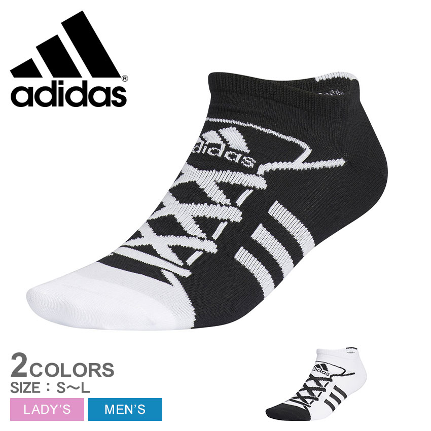 アディダス 靴下 メンズ レディース スニーカーソックス ADIDAS BUZ86 ブランド クルー丈 ソックス スポーティ スポーツ カジュアル シンプル 運動 おしゃれ 人気 定番 ブラック 黒 ホワイト 白