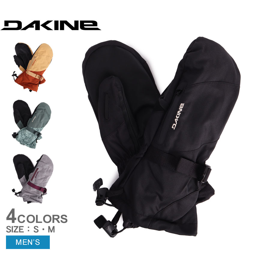 《アイテム名》ダカイン 手袋 DAKINE メンズ DK スノーグローブ BD237-768《ブランドヒストリー》1979年にハワイ・マウイ島、ウィンドサーフィンの発祥の地でもあるホキーパにある小さな工場から生産がスタート。ロブ・カプランはトップライダーの意見をもとに次々と商品の展開を広げ、1986年にはアクションスポーツが盛んなオレゴン州フッドリバーに移転。現在ではサーフィンだけではなく、スケートボードやスノーボードなどを手掛けています。《アイテム説明》ダカインより「DK スノーグローブ」です。防寒性の高いスノーグローブ。ゴアテックス機能にプラスして、GORE PLUS WARM TECHNOLOGYが手の暖かさを長時間持続してくれます。寒い日の防寒対策やウィンタースポーツでの活躍に間違いなしの手袋です。取り外し可能なインナーグローブが付属しています。《カラー名/カラーコード/管理No.》01.ブラック/BLK/"24590100"02.ブラウン/GBR/"24590101"03.ポップ/POP/"24590102"04.グレー/SIG/"24590103"メーカー希望小売価格はメーカー商品タグに基づいて掲載しています。製造・入荷時期により、細かい仕様の変更がある場合がございます。上記を予めご理解の上、お買い求め下さいませ。関連ワード：雪 スキー スキーグローブ スノボ スノーボード ゴアテックス 運動 防寒 防水 スポーツ スポーティ シンプル ブランド ベーシック 定番 ロゴ 刺繍 S M グリーン グレーdate 2023/09/20■関連ワード：10代 20代 30代 40代 50代 60代 おすすめ お父さん ギフト センスのいい パパ ユニーク 人気 使える 初任給 喜ぶ 変わった 夫 実用的 家族 彼女 彼氏 感謝 父の日 父娘 父子 父親 珍しい 義父 義理 贈り物 還暦Item SpecブランドDAKINE ダカインアイテム手袋スタイルNoBD237-768商品名DK スノーグローブ性別メンズ原産国Vietnam 他素材甲部：ポリエステル 100％ライナー：ポリエステル 94％、ポリウレタン 6％中綿：ポリエステル 100％裏地：ポリエステル 100％掌部：PVC 100％採寸単位(cm)全長手甲幅S3012.5M30.513※上記サイズは、実際に同一の商品を採寸した結果です。商品によっては個体差がありますので誤差がでることが御座いますので参考目安としてご覧下さい。また、測定方法によっても誤差が生じますので、予めご了承ください。サイズについて詳しくはこちらをご覧下さい。当店では、スタジオでストロボを使用して撮影しております。商品画像はできる限り実物を再現するよう心掛けておりますが、ご利用のモニターや環境等により、実際の色見と異なる場合がございます。ご理解の上、ご購入いただけますようお願いいたします。