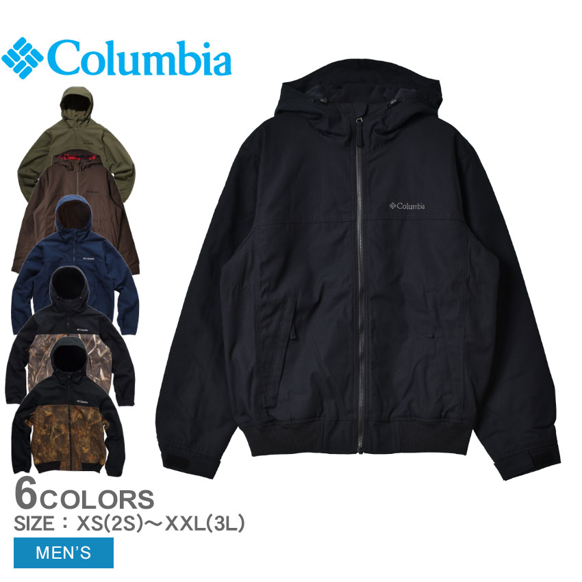 《今だけ！店内全品ポイントアップ》コロンビア アウター メンズ ロマビスタフーディー COLUMBIA LOMA VISTA HOODIE XM4292 ジャケット ブルゾン フリース裏地 アウトドア レジャー シンプル カジュアル 長袖 上着 防寒 保温 人気 定番 フード 総柄 オリーブ ブラウン 茶