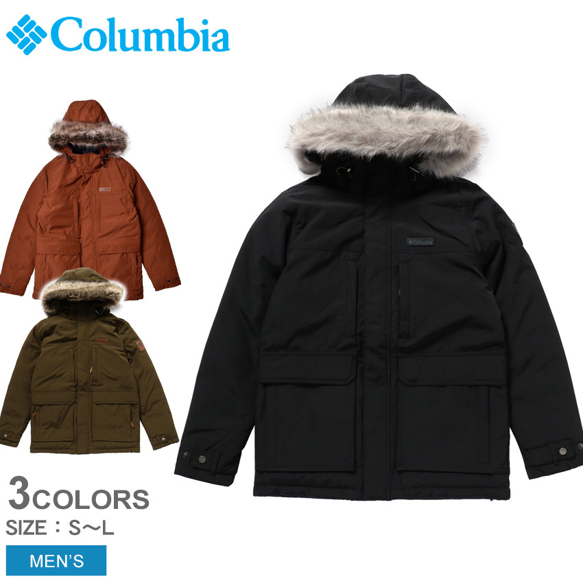 コロンビア マーカム ピーク ジャケット アウター COLUMBIA MARQUAM PEAK JACKET メンズ WE1250 ブラック 黒 カーキ ウエア ジャケット マウンテンパーカ ブランド アウトドア レジャー キャンプ カジュアル シンプル ロゴ ファー 上着 誕生日 プレゼント ギフト