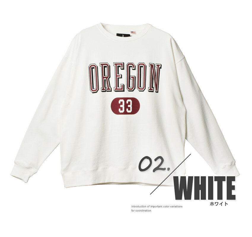 【今だけクーポン発行中】インクルーシブ トップス メンズ リサイクルコットンクルーネックスウェット IN CREWSIVE RECYCLE COTTON CREWNECK SWEAT SHIRT ウェア ウエア 長袖 スエット カレッジロゴ プリント クラシカル シンプル カジュアル USAコットン