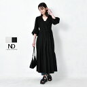 ナチュ&ダイアリー ワンピース レディース 3wayティアードワンピース NACHU&DIARY ワンピ 長袖 羽織 上着 3way 前後着用 ティアード 楽ち...