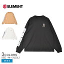 《今だけ！店内全品ポイントアップ》エレメント 長袖Tシャツ メンズ VAN TREE OF DECKS LS ロンT ELEMENT BD022066 トップス 長袖 オーバーサイズ ワイド クルーネック スポーティ ストリート シンプル ワンポイント プリント カジュアル ゆったり スケート VAN AYUMI