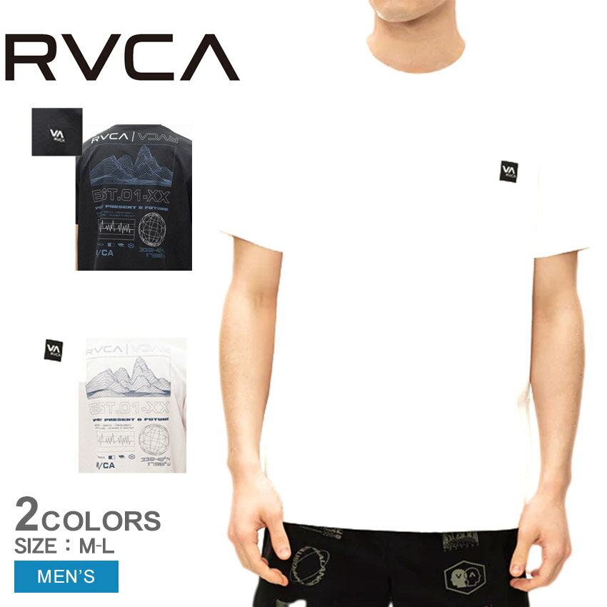 【今だけクーポン配布中】【ネコポス配送】ルーカ Tシャツ メンズ MATRIX SS Tシャツ RVCA MATRIX SS T BE042801 速乾性 通気性 テクノロジー素材 軽量 ドライ 爽やか 左胸タグ 背面プリント スタンダードフィット コーディネート