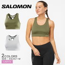 【ゆうパケット配送】サロモン ブラトップ レディース CROSS RUN BRA SALOMON LC1885000 LC2040800 LC2040900 ブラジャー インナー スポーツ アウトドア ジム ブラトップ 下着 ヨガ スポーティー シンプル ロゴ ワンポイント ホワイト 白 ブラック 黒 カーキ