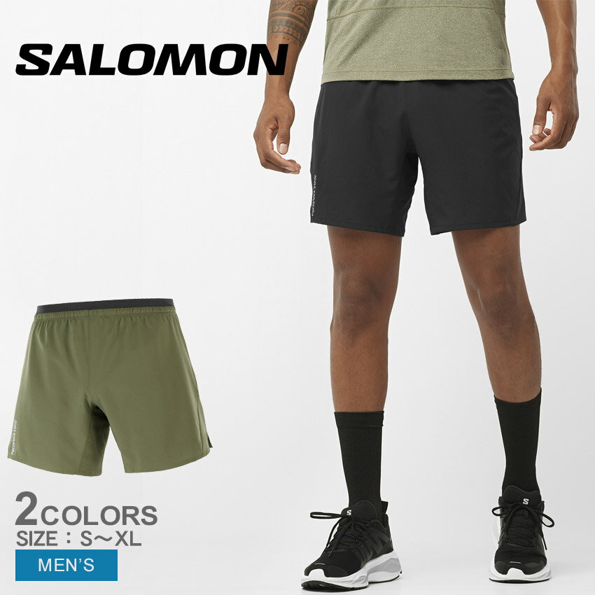 【今だけクーポン配布中】サロモン ランニングショーツ メンズ クロス 7 ショーツ SALOMON CROSS 7 SHORTS LC1870600 LC2049300 ランニング トレイルランニング トレーニング フィットネス ジム ヨガ 運動 軽量 速乾性 通気性 快適 シンプル ワンポイント ロゴ