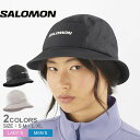 サロモン 帽子 メンズ レディース SHKOUT BUCKET SALOMON LC2478900 LC2479000 バケットハット ハット バケハ 速乾 軽...