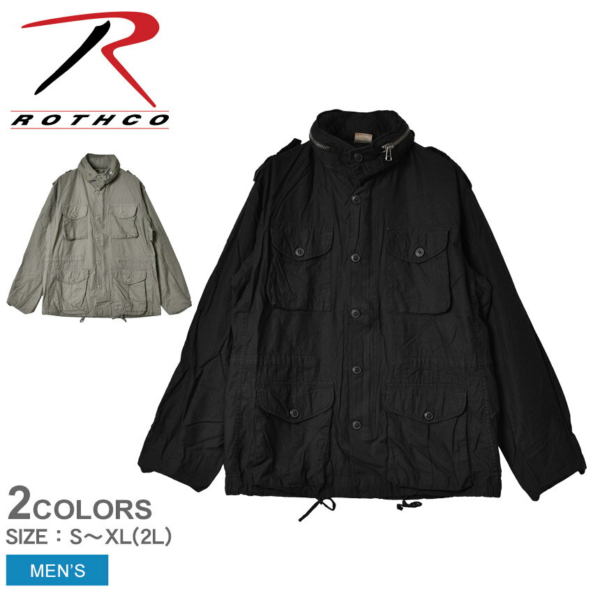 ロスコ フィールドジャケット メンズ ライトウェイト ヴィンテージ M-65 フィールド ジャケット ROTHCO LIGHTWEIGHT VINTAGE M-65 FIELD JACKET 8751 8731 ウエア アウター ジャケット 上着 羽織 防寒 ロゴ シンプル フード ブランド カジュアル