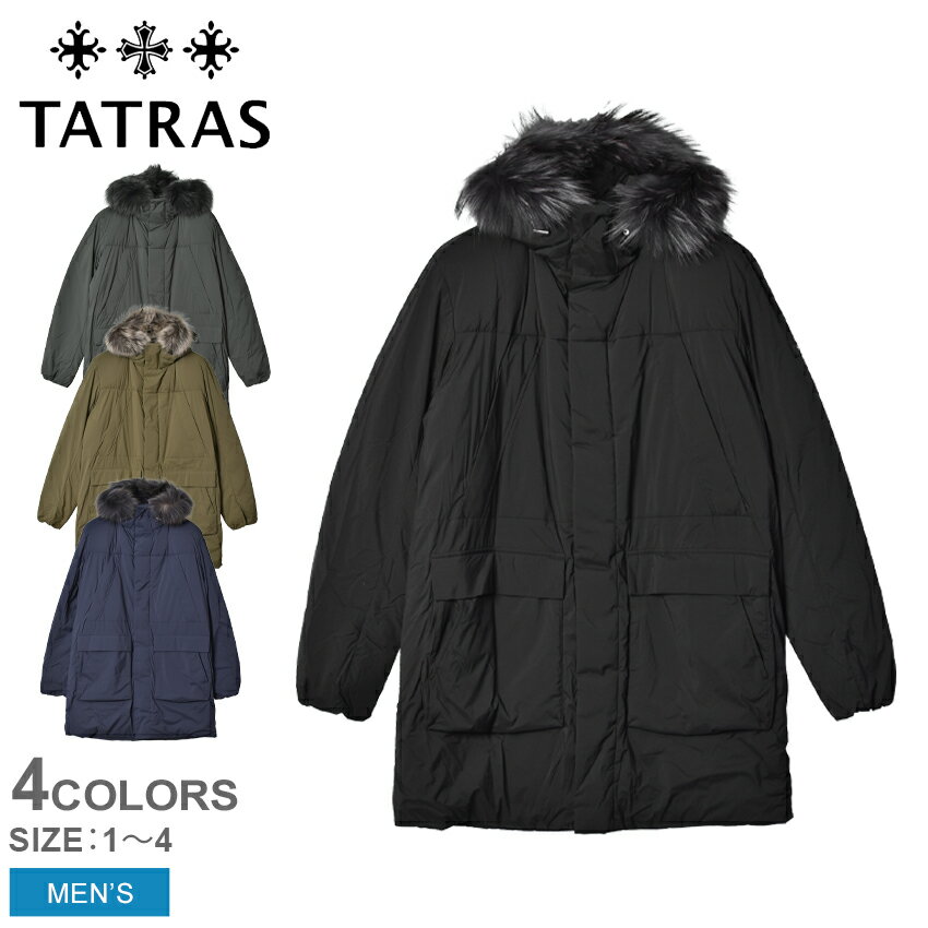 《今だけ！店内全品ポイントアップ》タトラス サミーソ アウター TATRAS SAMISO メンズ MTLA21A4144-D ブラック 黒 グレー カーキ ネイビー 紺 ジャケット コート ダウン フェザー ボア ブランド シンプル カジュアル フード おしゃれ もこもこ 上着 防寒 旅行 ギフト