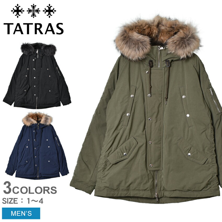 《今だけ！店内全品ポイントアップ》タトラス リライ アウター TATRAS LILAI メンズ MTAT21A4768-D ブラック 黒 カーキ ネイビー ダウン ジャケット フライトジャケット オーバーサイズ ブランド シンプル カジュアル 上着 防寒 旅行 ミリタリー ロゴ ギフト プレゼント