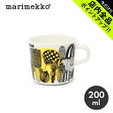 マリメッコ マグカップ 《今だけ！店内全品ポイントアップ》マリメッコ シイルトラプータルハ ラテマグ 200ml marimekko siirtola puutarha coffee cup コーヒーカップ イラスト 陶磁器 マグカップ 珈琲 ティーカップ 紅茶 皿 食器 誕生日プレゼント 結婚祝い ギフト おしゃれ 【ラッピング対象外】