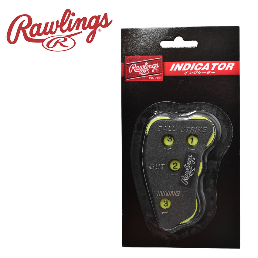 ローリングス 審判用品 メンズ レディース インジケーター Rawlings INDICATOR EAC6S02 野球 ベースボール グリップ型 BSO表示タイプ アナログカウント 一般 部活 スポーツ クラブチーム 社会人サークル ZSPO ブラック 黒