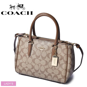 【クーポン配布中】COACH コーチ ハンドバッグ ブラウン シグネチャー PVC レザー ミニ サリー キャリーオール レディース ブランド 高級 レザー カジュアル シンプル クラシック ギフト 贈り物 ショルダー トート プレゼント 小物 収納力 鞄 カバン 誕生日