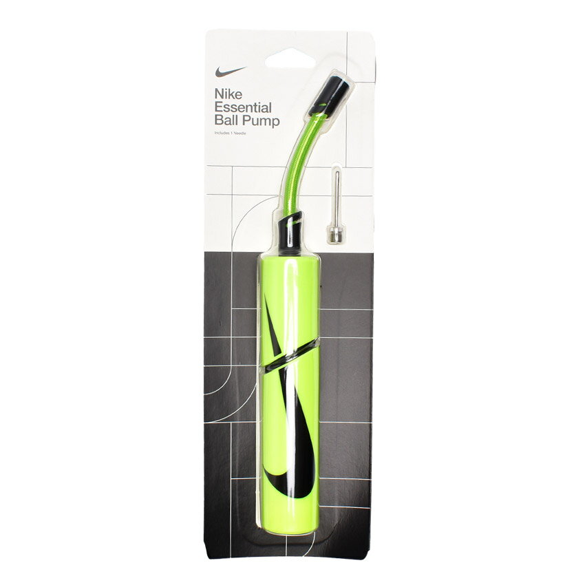 《今だけ！店内全品ポイントアップ》ナイキ ポンプ メンズ レディース エッセンシャル ボールポンプ NIKE ESSENT BALL PUMP N.KJ.01 バスケットボール用 空気入れ ハンドポンプ ボールポンプ エアーポンプ イエロー 黄