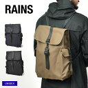 《今だけ！店内全品ポイントアップ》レインズ バックパック メンズ レディース リュックサックラージ RAINS RUCKSACK LARGE 13630 ユニセックス 13L カバン リュック ブランド シンプル ロゴ カジュアル 通勤 通学 プレゼント 防水 雨 梅雨 おでかけ 人気 ブラック 黒