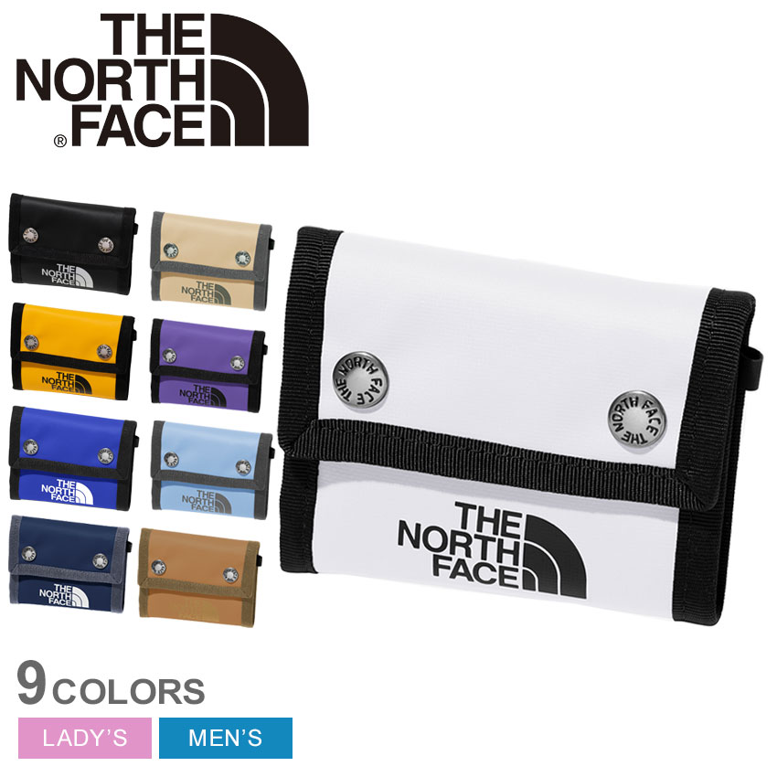 《今だけ！店内全品ポイントアップ》ザ ノースフェイス 財布 メンズ レディース BCドットワレット THE NORTH FACE BC DOT WALLET NM82319 ノースフェース サイフ コンパクト コインケース 三つ折り シンプル 小物 人気 ブランド シンプル 総柄 オレンジ ネイビー ブラック 黒