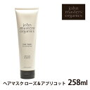 ジョンマスター オーガニック トリートメント R&A ヘアマスク ローズ&アプリコット 258ml JOHN MASTERS ORGANICS 天然素材 ヘアケア ナチュラル コスメ 植物性 天然由来 ローズ アプリコット デイリー 【航空便対象外商品】【返品不可】 【返品不可】