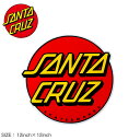 【処分クーポンで半額】【ネコポス配送】サンタクルーズ ステッカー SANTACRUZ CLASSIC DOT STICKER 12IN×12IN レッド 赤 8...