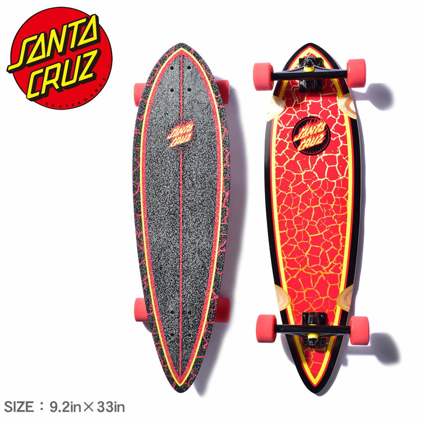 《今だけ！店内全品ポイントアップ》サンタクルーズ スケートボード SANTA CRUZ PINTAIL FLAME DOT 9.2×33 ブラック 黒 11116299 スケボー ボード スケート ストリート デッキ コンプリート スポーツ ロゴ アウトドア ウィール レッド 赤 【ラッピング対象外】