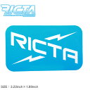 【ネコポス配送】リクタ ステッカー RICTA RICTA LOGO STICKER 3.22INCH×1.89INCH ブルー 88281678 ロゴ スケートボード ボード スケボー スポーツ アウトドア ストリート 定番 雑貨 スーツケース パソコン PC おしゃれ(3)