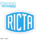 【ネコポス配送】リクタ ステッカー RICTA リクタステッカー2インチ ブルー RICTA STICKERS 2IN 88281489 ロゴ スケートボード ...