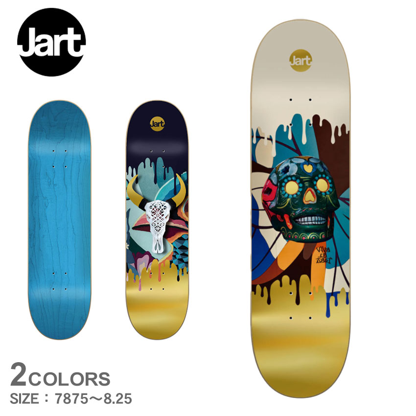 【今だけクーポン配布中】ジャート スケートボード デッキ メンズ レディース GOLDEN DECK JART SKATEBOARDS JADE0022A054 JADE0022A055 JADE0022A056 スケート スケボー デッキ ストリート ロゴ 人気 シンプル おしゃれ マルチカラー ブルー 青【ラッピング対象外】