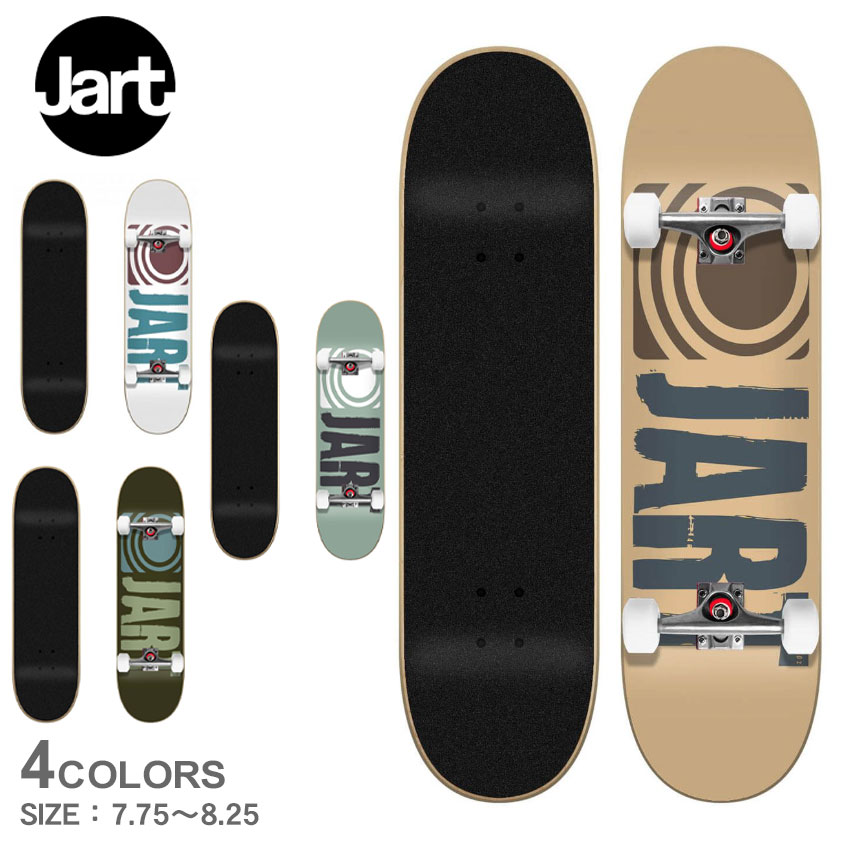 【今だけクーポン配布中】ジャート スケートボード コンプリートデッキ メンズ レディース CLASSIC COMPLETE JART SKATEBOARDS JACO0022A004 JACO0022A005 JACO0022A006 JACO0022A007 スケート スケボー コンプリート デッキ ストリート ロゴ 人気【ラッピング対象外】