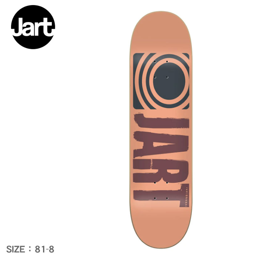 【今だけクーポン配布中】ジャート スケートボード デッキ メンズ レディース CLASSIC DECK JART SKATEBOARDS JADE0022A071 スケート スケートボード スケボー デッキ ストリート ロゴ 人気 シンプル おしゃれ マルチカラー ブラック 黒 オレンジ【ラッピング対象外】