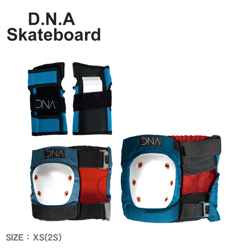 【処分クーポンで半額】ディーエヌエー スケートボード プロテクター キッズ ジュニア 子供 ORIGINAL KNEE&ELBOW PACK D.N.A Ska...