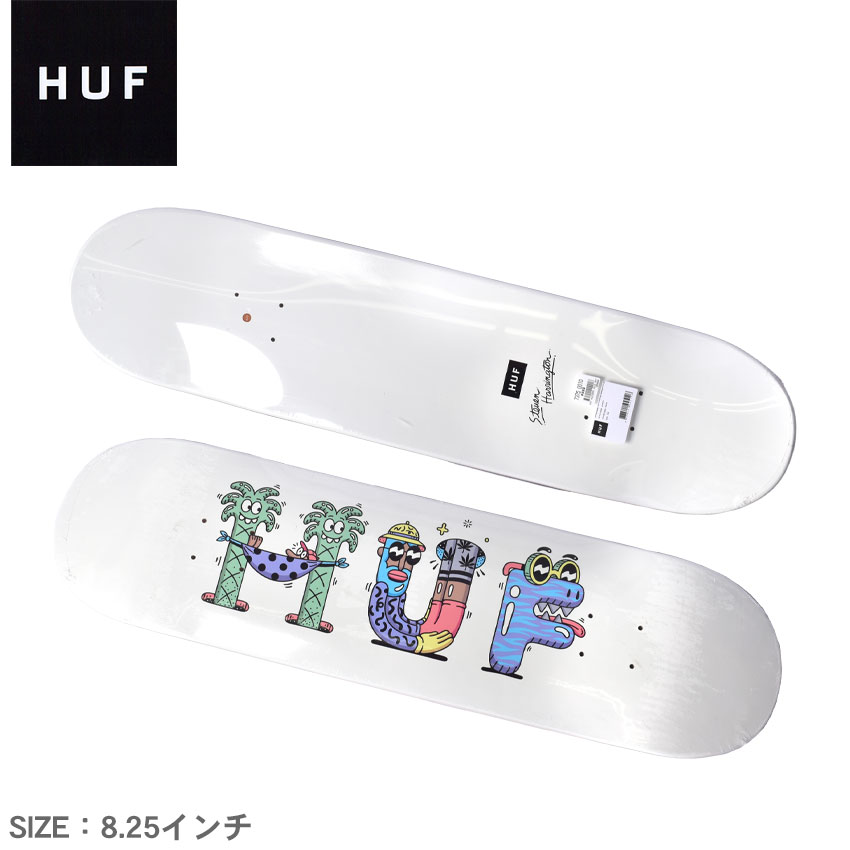 《今だけ！店内全品ポイントアップ》ハフ スケートボード ハフ×スティーブン ハリントン デッキ HUF HUF×STEVEN HARRINGTON DECK AC00620 ストリート アウトドア スポーツ ボード スケート デッキ スケボー 人気 カッコいい おしゃれ プリント ロゴ【ラッピング対象外】