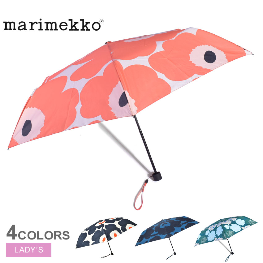 【今だけクーポン配布中】マリメッコ 傘 折りたたみ傘 MARIMEKKO 3 SECTION MANUAL UMBRELLA レディース 手動式 ウニッコ 花柄 シック 北欧 かわいい おしゃれ 定番 人気 贈り物 通勤 通学 持ち運び 雨 雪 軽量 コンパクト 誕生日 プレゼント ギフト