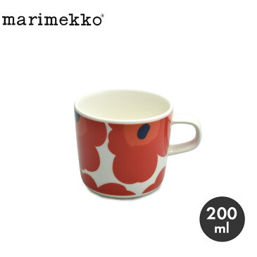 マリメッコ マグカップ 200ml カップ MARIMEKKO MUG CUP 2DL 63429 レッド 赤 ホワイト 白 マグ コップ コーヒーカップ インテリア ウニッコ 花柄 総柄 幾何学 おしゃれ 定番 北欧 雑貨 フィンランド プレゼント ギフト 誕生日 プレゼント ギフト【ラッピング対象外】