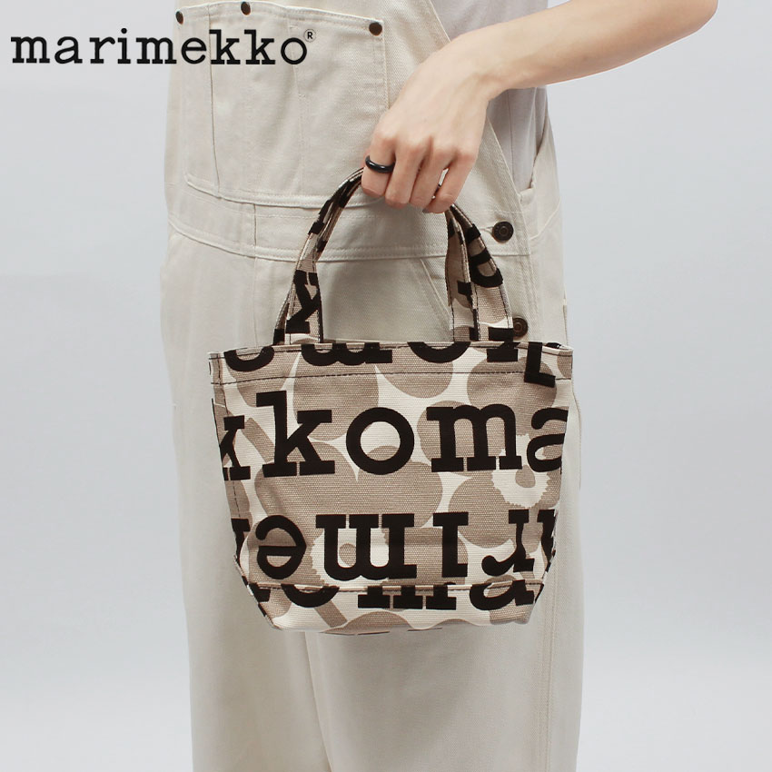 マリメッコ 【今だけクーポン配布中】マリメッコ トートバッグ メンズ レディース PIENI AHKERA UNIKKO LOGO トートバッグ MARIMEKKO 91685-889 カバン 鞄 お出かけ 雑貨 おしゃれ かわいい ロゴ 北欧 定番 人気 通勤 通学 バッグ ナチュラル プレゼント ギフト 母の日 ロゴ