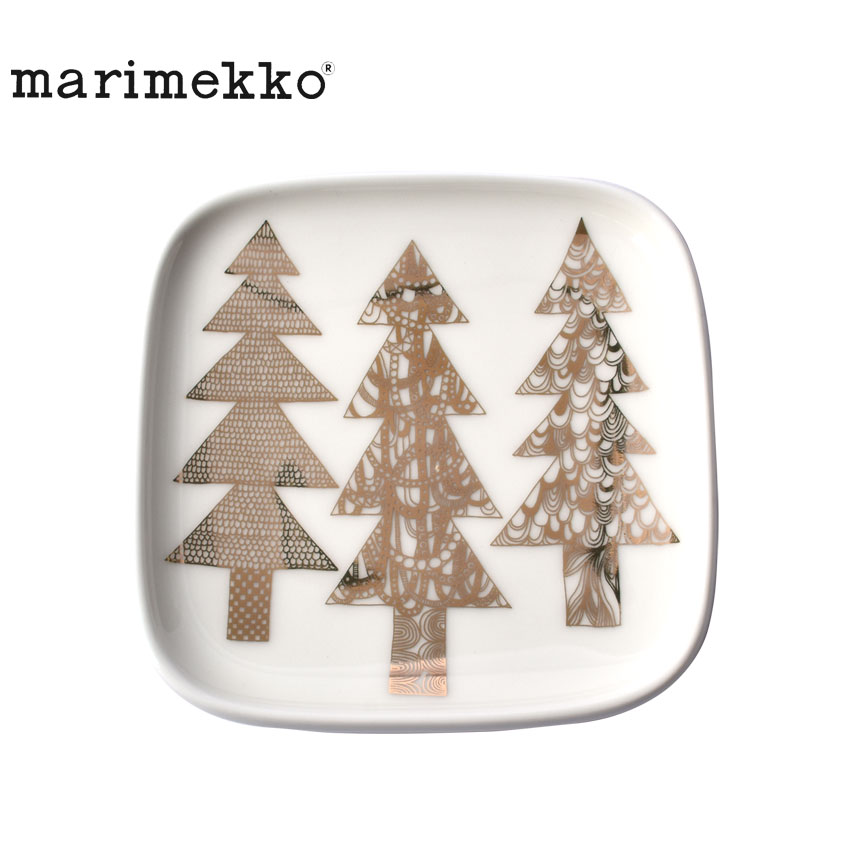 マリメッコ クーシコッサ プレート 10cm 食器 MARIMEKKO 食事 ブランド キッチン インテリア 贈り物 お皿 四角 スクエア 北欧 雑貨 【ラッピング対象外】