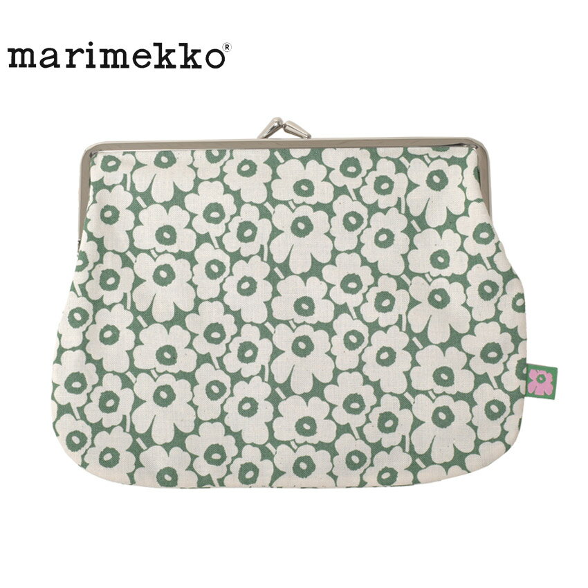 【今だけクーポン配布中】【ゆうパケット配送】マリメッコ ポーチ Unikko 60th がま口ポーチ MARIMEKKO 73078 小物入れ メイクポーチ 化粧ポーチ がま口 財布 ケース 花柄 総柄 ウニッコ UNIKKO 60周年 プレゼント