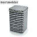 【限定クーポン配布中】MARIMEKKO マリメッコ ボックス缶 TIN BOX レディース メンズ ブランド プレゼント ギフト キッチン インテリア 定番 人気 贈り物 北欧 雑貨 収納 整理 水玉 ドット レトロ シルバー ブリキ缶 誕生日 プレゼント ギフト