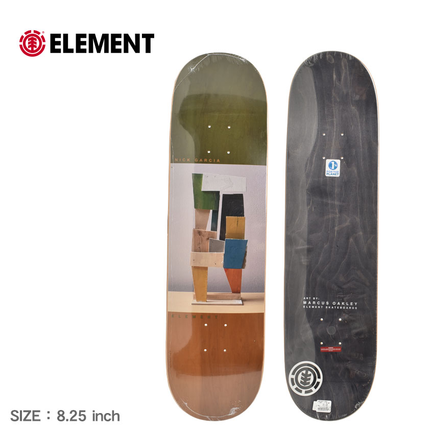 【今だけクーポン配布中】エレメント デッキ オークレー ニック ガルシア デッキ ELEMENT OAKLEY NICK GARCIA DECK BC027083 ニック ガルシア Nick Garcia マーカス オークレー Marcus Oakley スケボー スケート ストリート ロゴ おしゃれ 人気【ラッピング対象外】