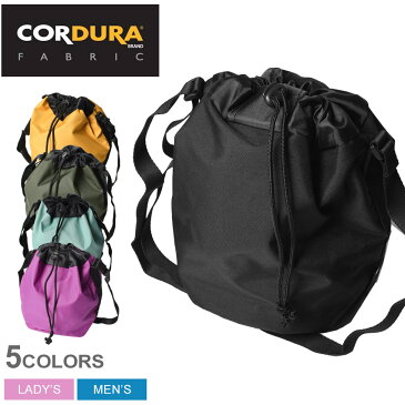 ショルダーバッグ 巾着ショルダー コーデュラ CORDURA FABRIC メンズ レディース 237-MCNK129 ブラック 黒 おしゃれ ブランド ポーチ サブバッグ おでかけ 旅行 鞄 かばん 通勤 通学 巾着 誕生日 プレゼント ギフト