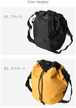 ショルダーバッグ 巾着ショルダー コーデュラ CORDURA FABRIC メンズ レディース 237-MCNK129 ブラック 黒 おしゃれ ブランド ポーチ サブバッグ おでかけ 旅行 鞄 かばん 通勤 通学 巾着 誕生日 プレゼント ギフト